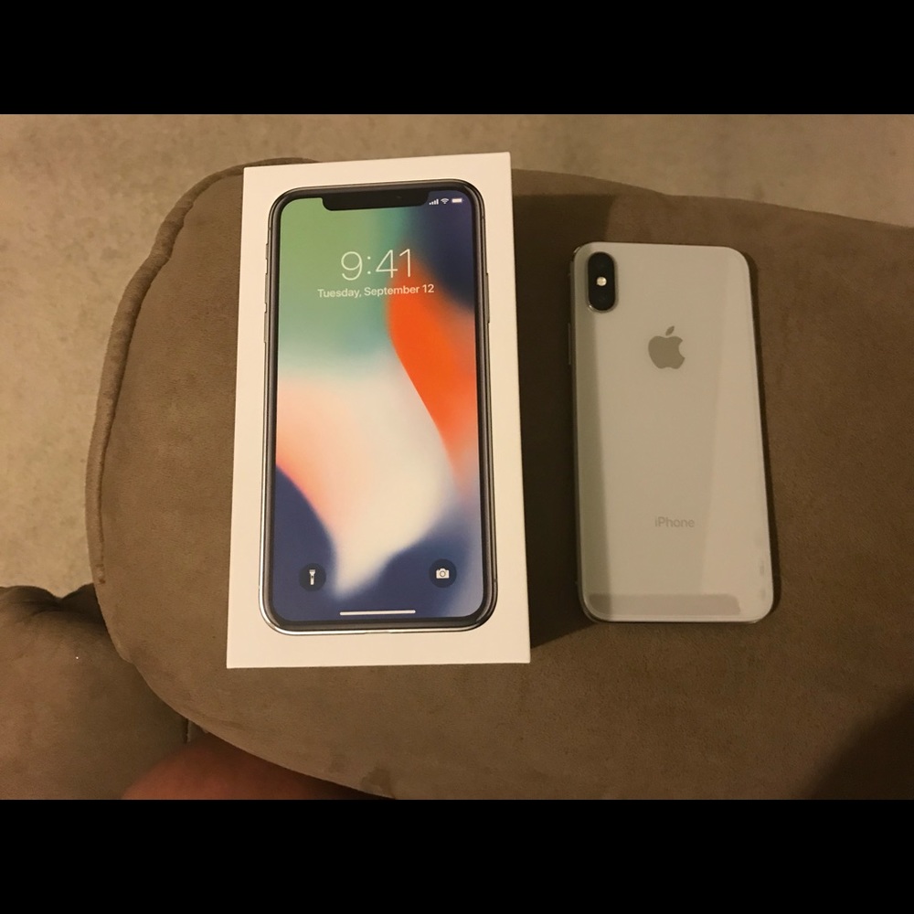 I phone x silver